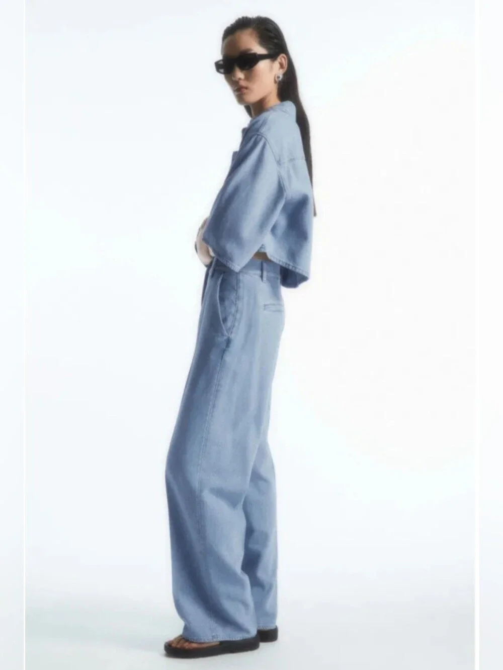 NWT COS Straight-Leg Denim Trousers. Size 12
